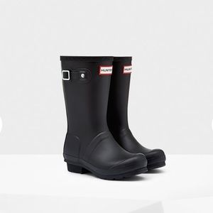 Hunter Original boots: kids black matte